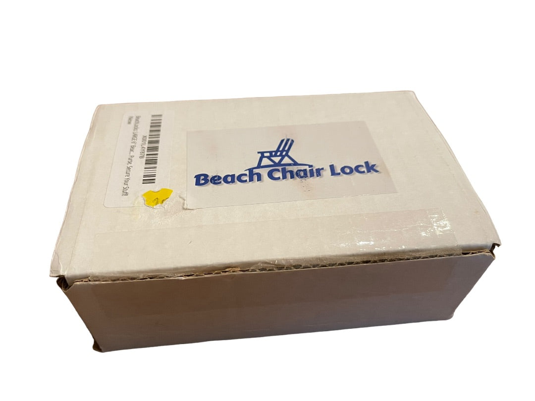 Redbyrd Innovations Beach Chair Lock with 2 Zipper Locks New