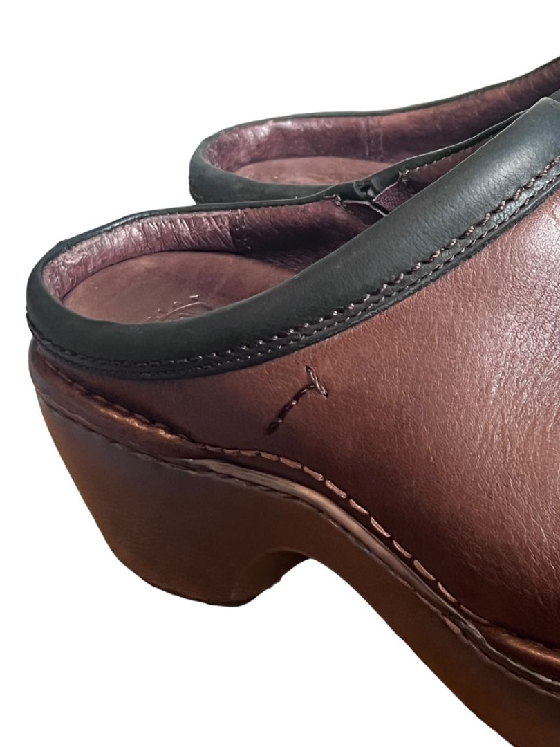 6.5 Ariat Sport Mule 20862 Brown Leather Clogs Slip On