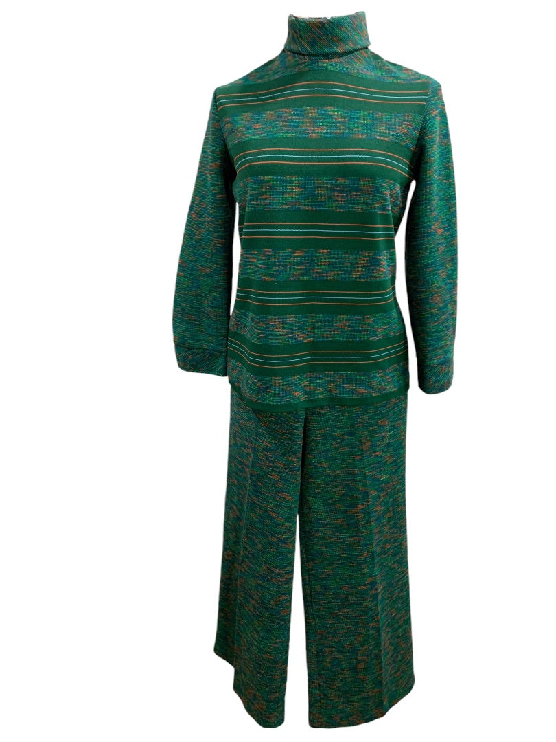 Large Zio Designed by Youngja Womens Vintage 1970s Outfit Shirt Pants