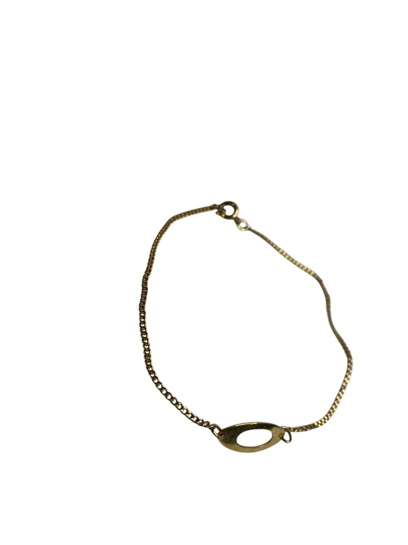 Vintage Delicate Goldtone Chain Bracelet 8 Inch Spring Clasp