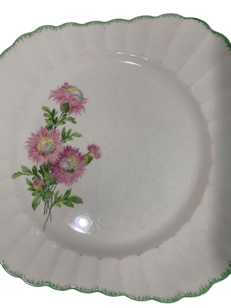 The Sebring Pottery Co Set of 2 Square Luncheon Plates 9.25 Inch