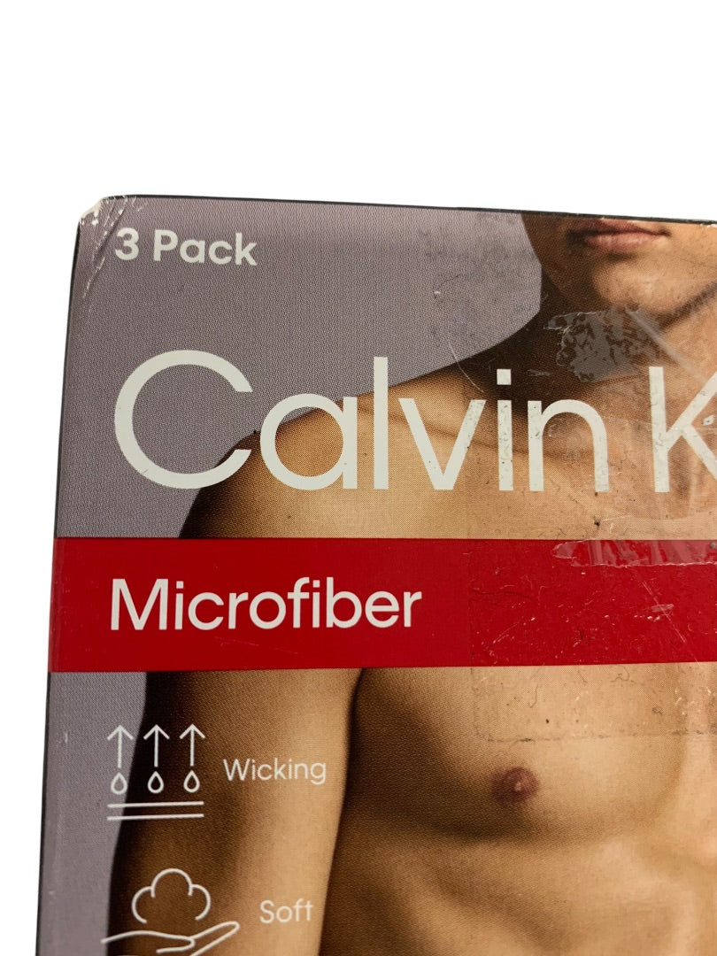 Medium Calvin Klein Mens New 3 Pack Boxer Briefs Microfiber