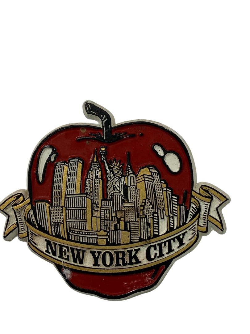 Vintage Big Apple New York Magnet Refrigerator PVC 3.2 Inches