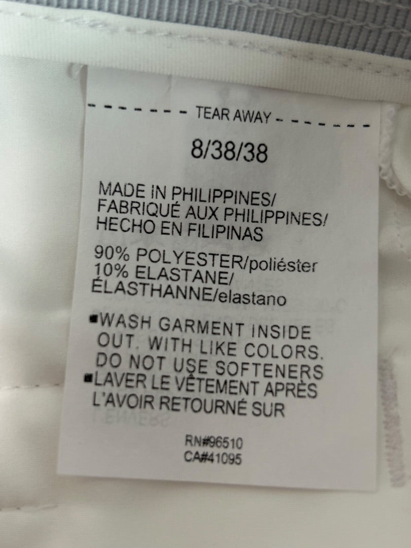 Size 8 Under Armour Womens New Links Shorts White 1362774