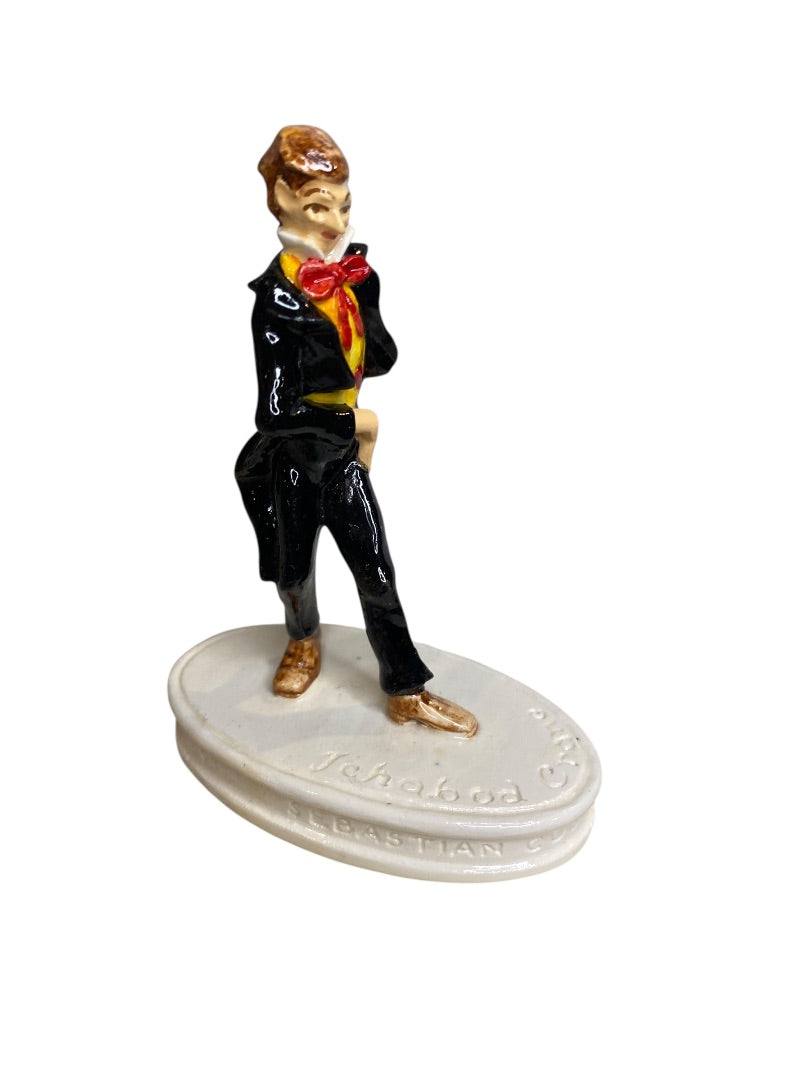 Sebastian Miniatures 2255 Ichabod Crane Figurine Signed Vintage with Box