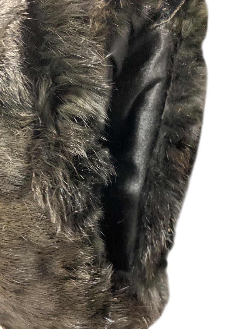 1960s Fur Muff Warm Winter Vintage Hand Warmer 12 Inch