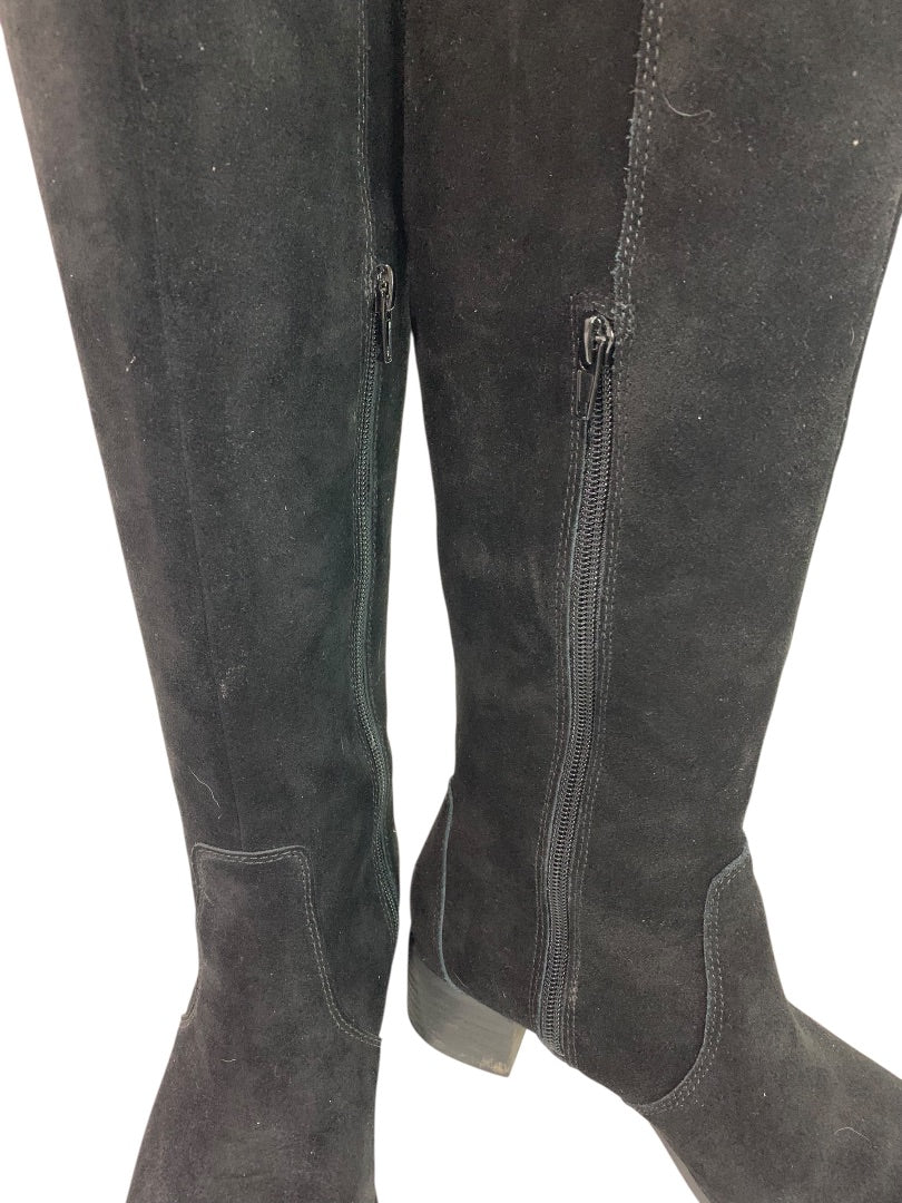 Size 6 Corso Como Womens Black Suede Over Knee Boots Loval