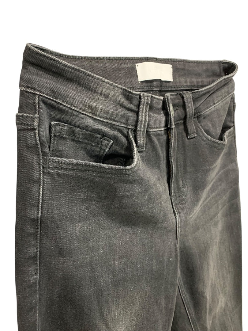 Size 25 Vervet Womens Black Skinny Jeans Stretch Denim 28" Inseam