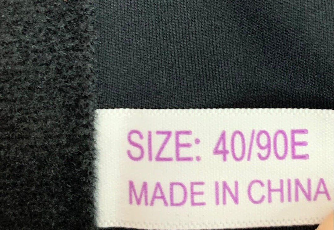 Size 40DD Underwire Black Bra Full Coverage Support Padded Back Smoother