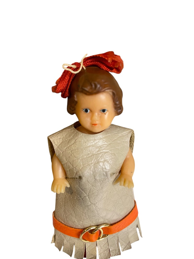 Vintage ARI German Rubber Doll 1020 August Riedeler 3" Girl Miniature