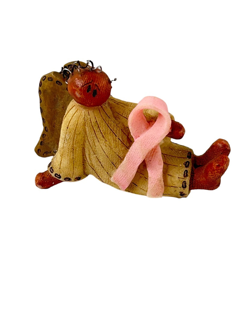 Honey and Me Breast Cancer Pin 2005 Brooch Primitive Style 1 3/4"