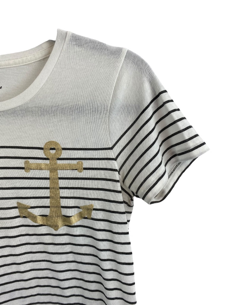 XS J.Crew Collectors Tee Women's Nautical Theme Short Sleeve Tshirt E6599