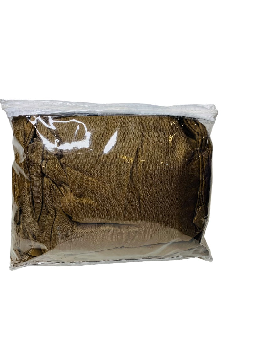 Luxury Microfiber Full Sheet Set Bronze Flat Fitted Sheet Pillowcases 2 Double New