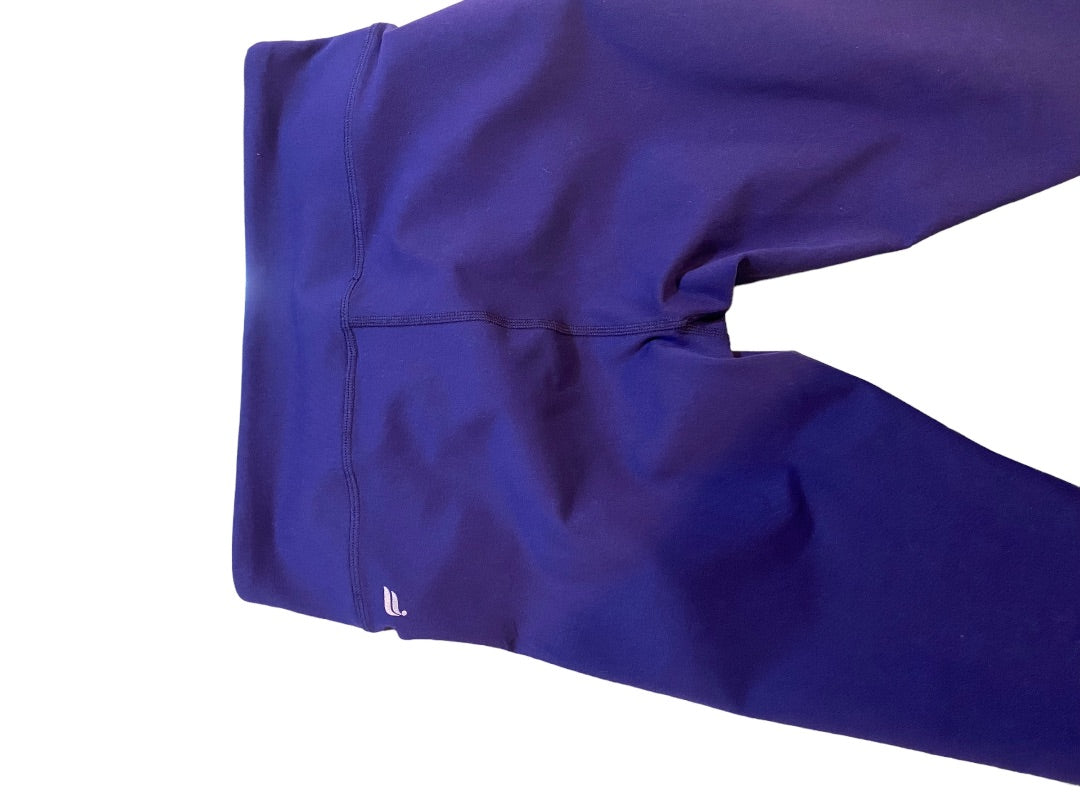 XS Fabletics Dark Blue Activewear Crop Leggings Womens 21" Inseam