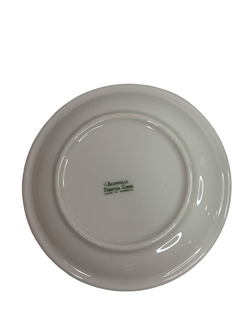 Scammells Trenton China 5.5 Inch Dessert Plate Restaurant Pink Rose