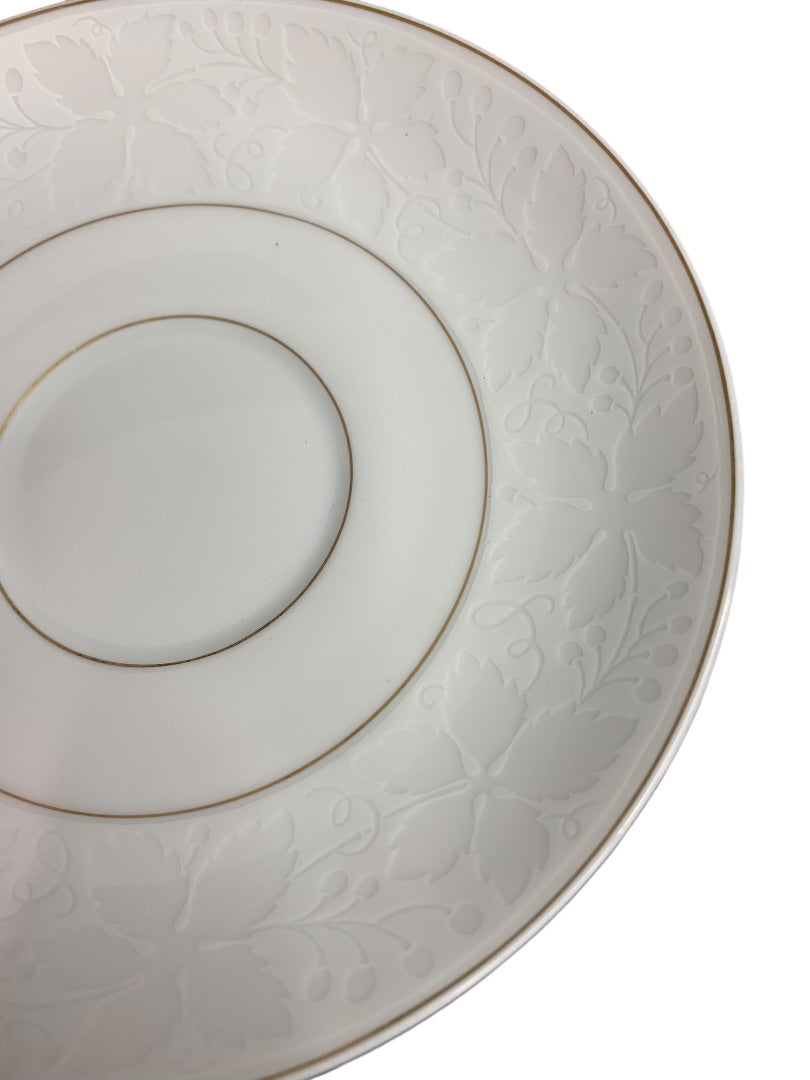 Rosenthal Germany White Velvet Saucer Gold Trim 6 Inch