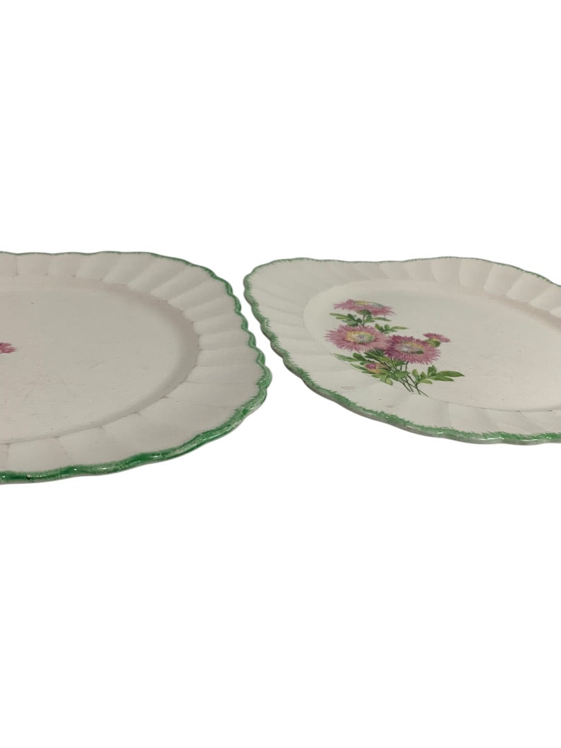 The Sebring Pottery Co Set of 2 Square Luncheon Plates 9.25 Inch