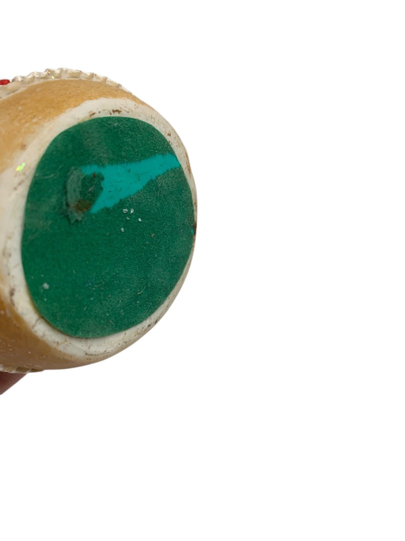 Gingerbread Girl Woman Snowman Plastic Figurine 5.5 Inch