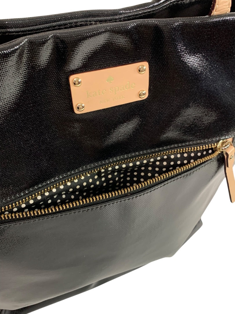 Kate Spade New York Kerryn Fulton Street Patent Tote Black Bag