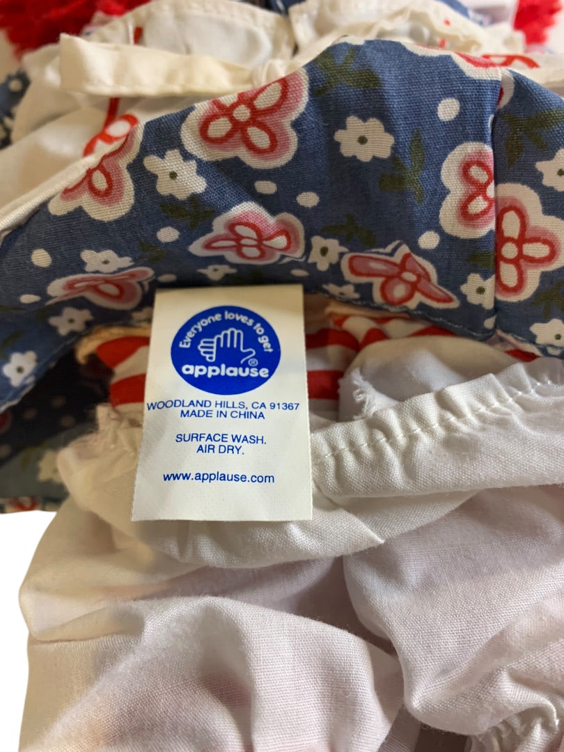 2002 Applause Hasbro Raggedy Ann Doll 15 Inch