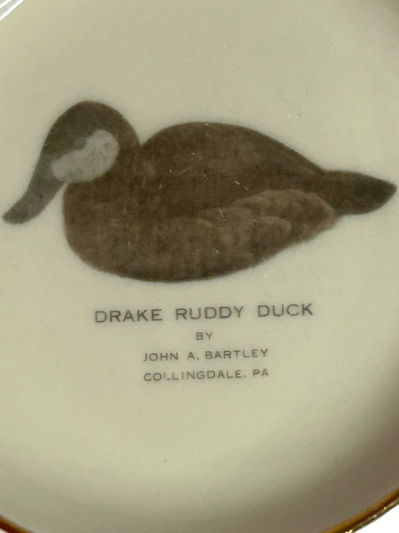 Springton Chapter Ducks Unlimited 1989 Small Dish 4.25 Inch John A. Bartley