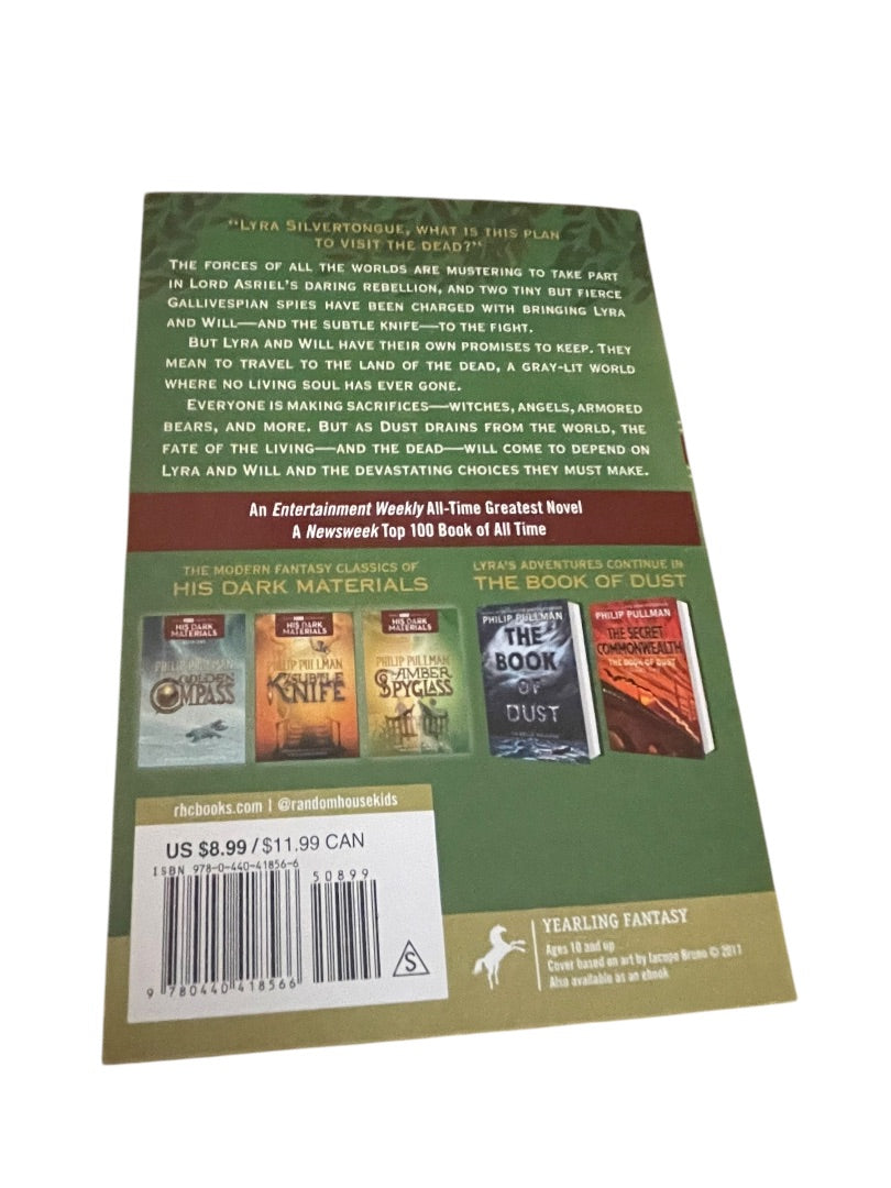 Set of 3 Philip Pullman His Dark Materials Paperback Books 1-3