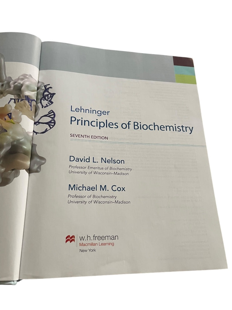 Lehninger Principles of Biochemistry 7th Edition Nelson Cox Pre-Owned