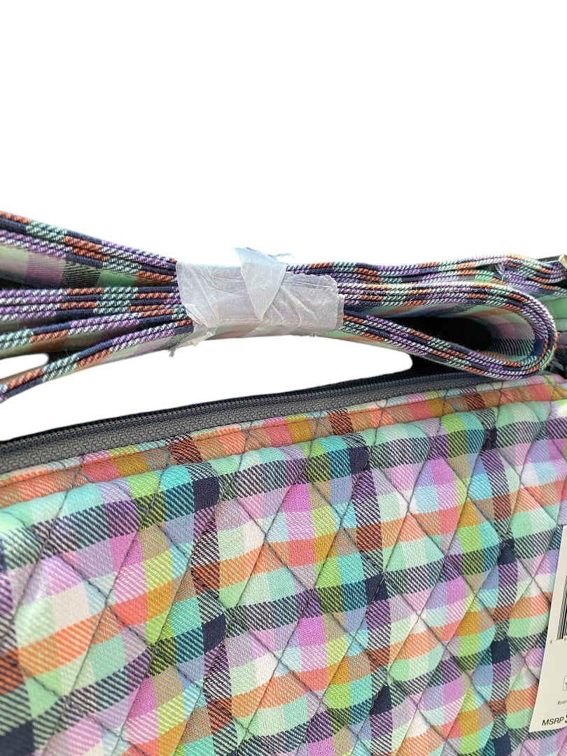 Vera Bradley Saddle Crossbody Bag Gingham Plaid New 29579-12611 Messenger