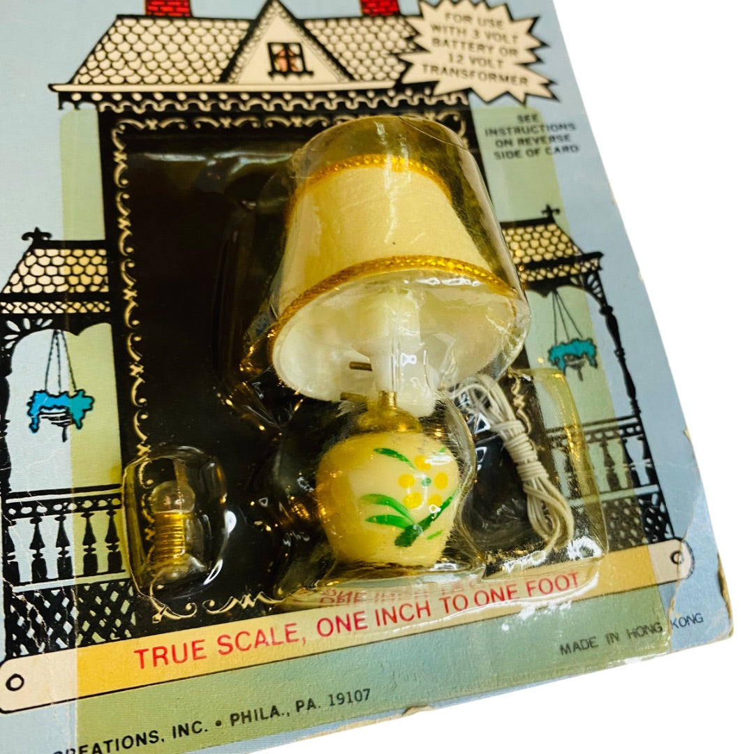 Vintage Dollhouse Miniatures Electric Lamp 1:12 Scale Spare Bulb