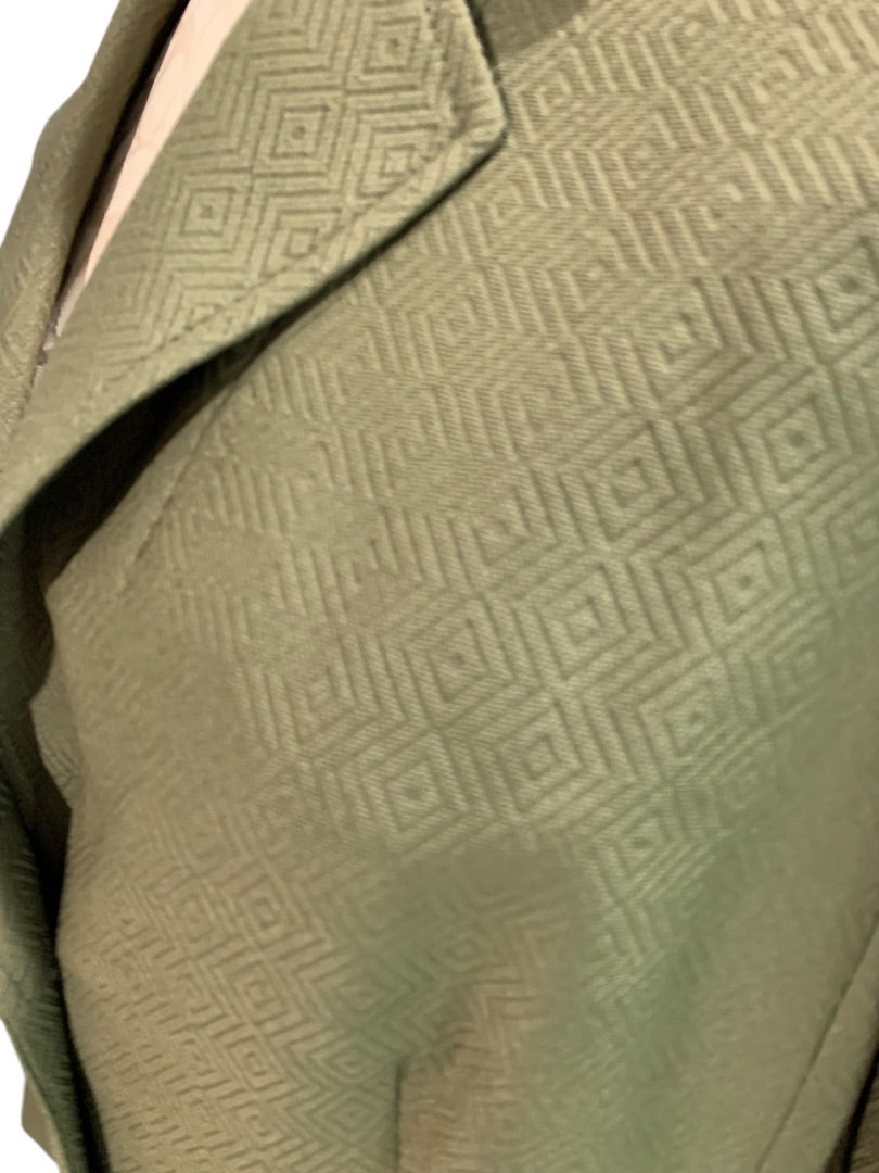 Size 14P Le Suit Petite New Womens Green Skirt Suit Jacket Blazer Olive Green