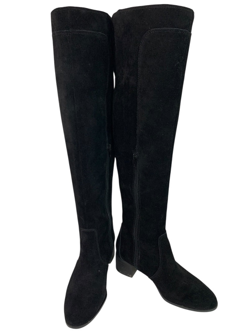 Size 6 Corso Como Womens Black Suede Over Knee Boots Loval