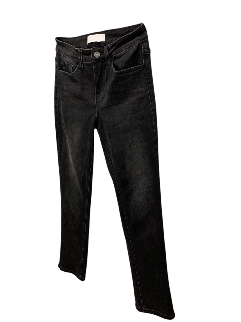 Size 25 Vervet Womens Black Skinny Jeans Stretch Denim 28" Inseam