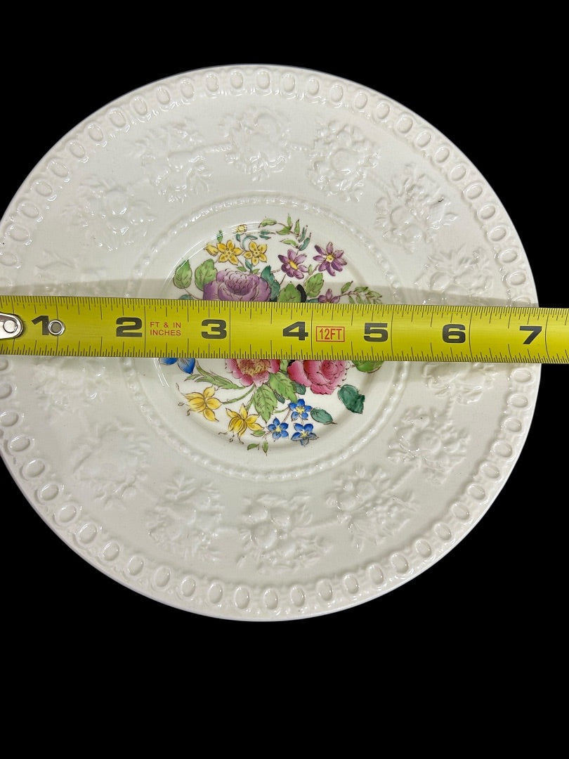 1940s Wellesley Wedgwood Ullswater China 7" Dessert Plate Ornate