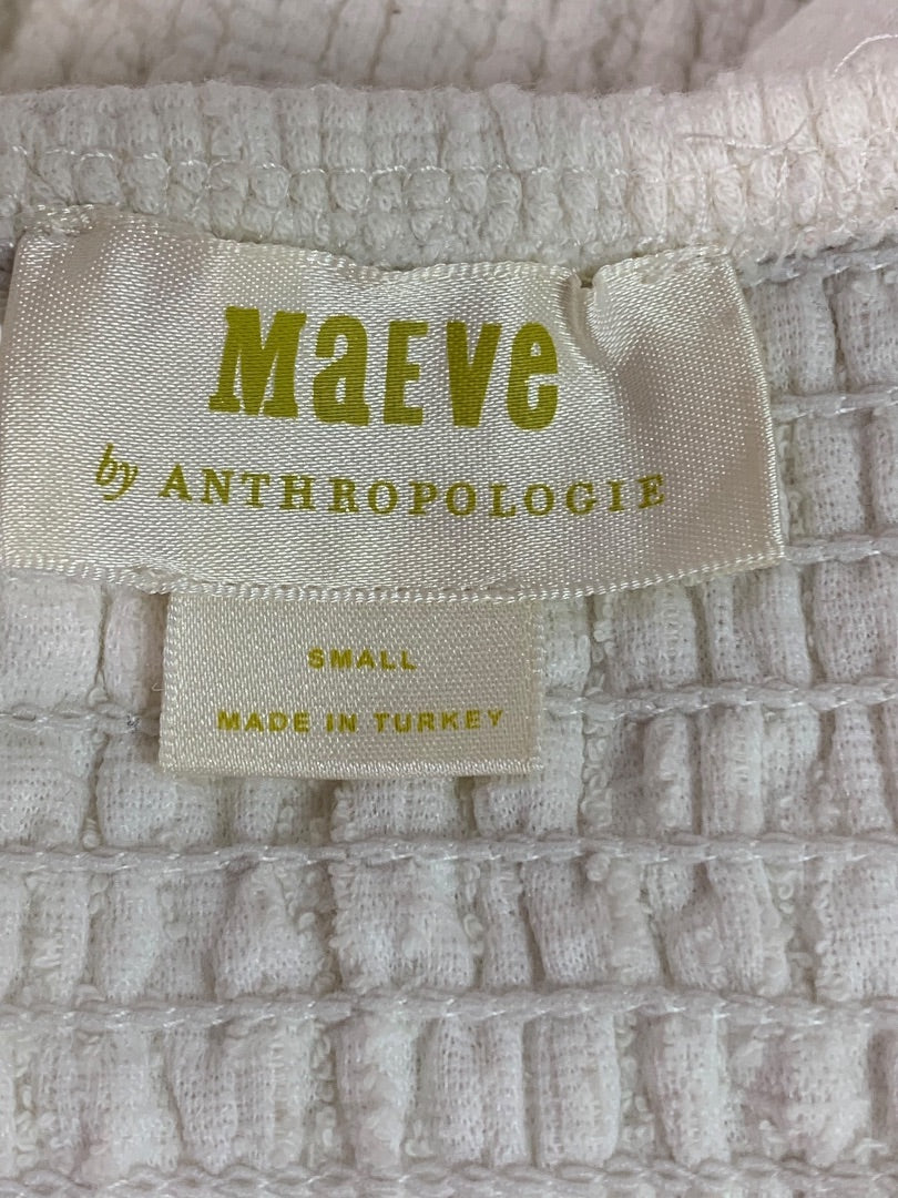 Small Maeve Anthropologie Womens Structured Tie Shoulder Tank Shirt