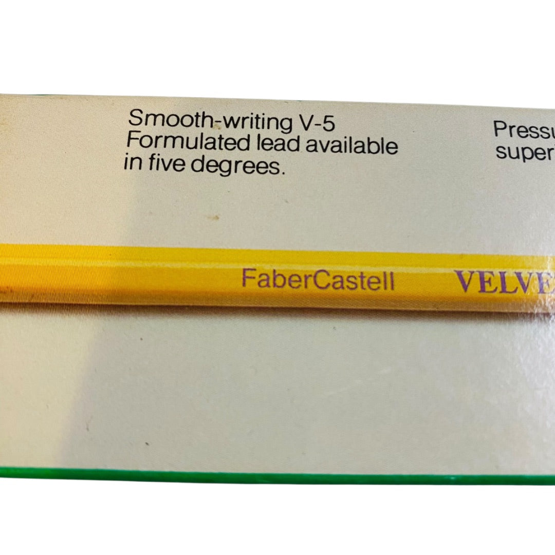 FaberCastell New Old Stock Pack of 12 Pencils 3557-2 Velvet V-5