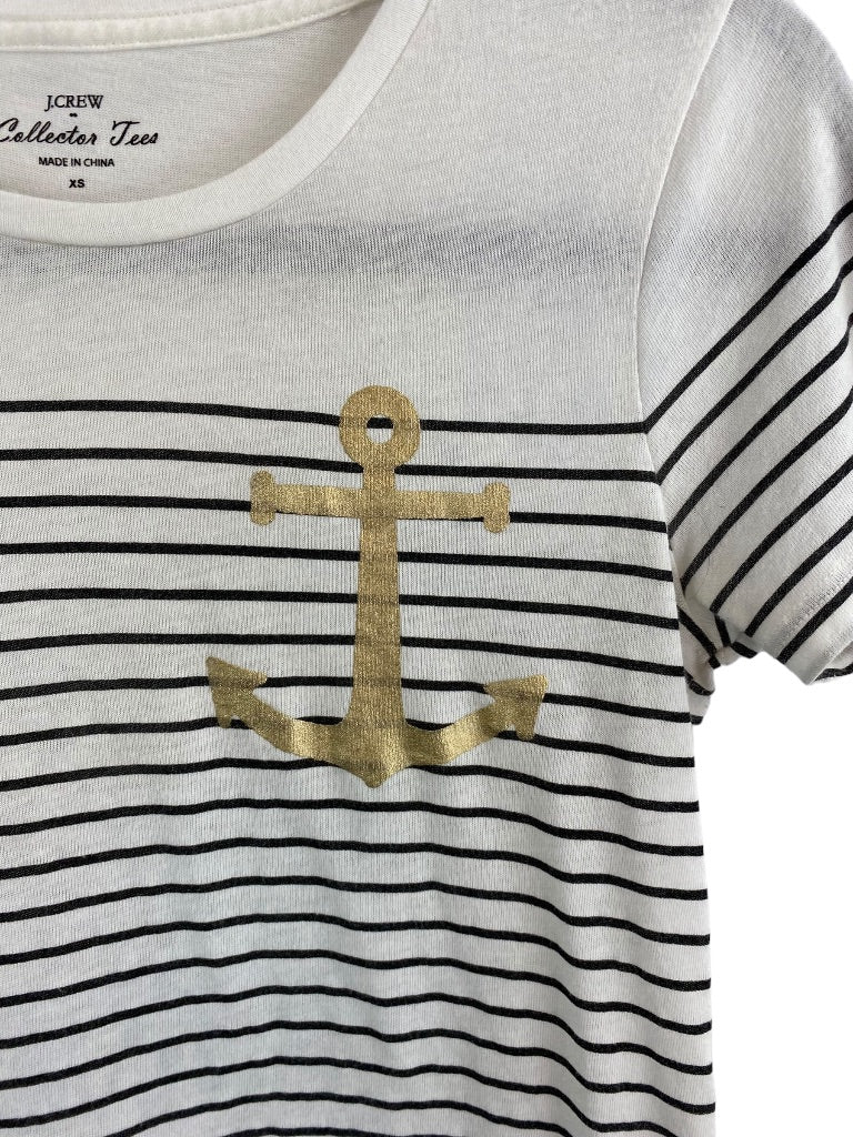 XS J.Crew Collectors Tee Women's Nautical Theme Short Sleeve Tshirt E6599