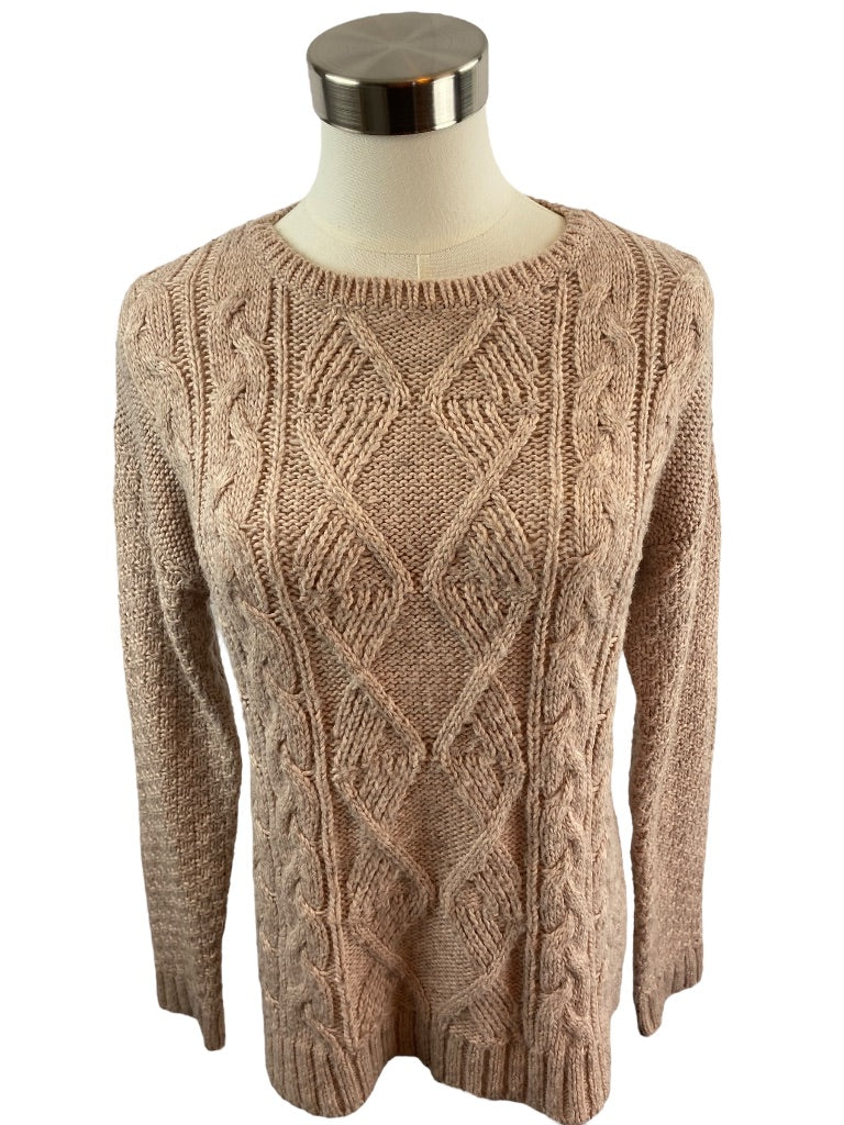 XS The Limited Women's Pink Marled Knit Sweater Pullover Wool Blend