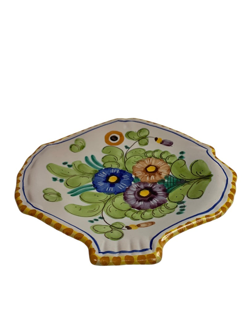 Solimene Vietri Midcentury Floral A63 Plate Italy Pottery 9 Inch