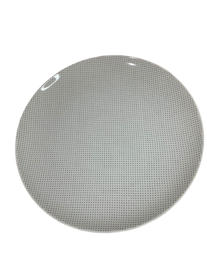 Toscany Collection Japan Pedestal Cake Plate Microdot 10.5 Inch