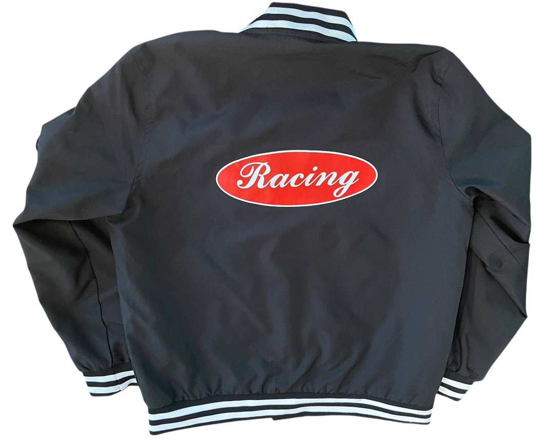 Large (14) SOHO Boys Club Extreme Jacket Racing Black Snap Up Youth