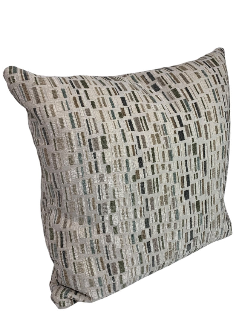 Throw Pillow Waterfowl Fill Accent 21 x 21 Inches Textured Neutral Tones