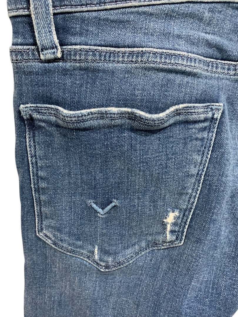 Size 24 Hudson Blair High Rise Straight Crop Jeans Stretch Denim