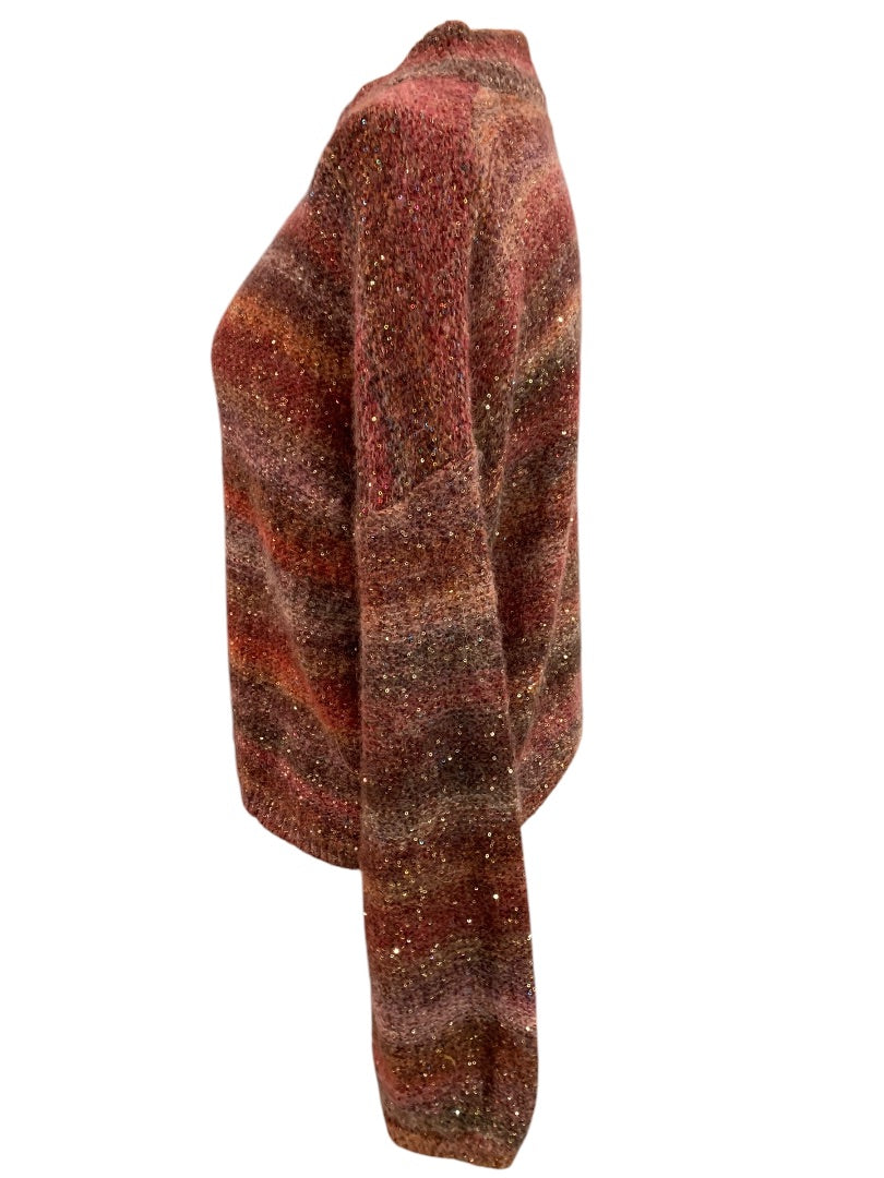 Large Banana Republic Womens Wool Alpaca Blend Sequin Sweater
