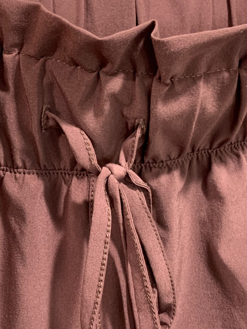 Medium Z by Zella Womens Pull On Loose Fit Pants Stretch Deep Mauve