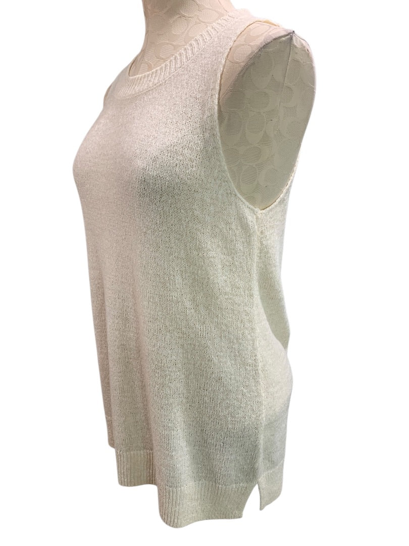 Medium Old Navy Ivory Lightweight Sleeveless Sweater