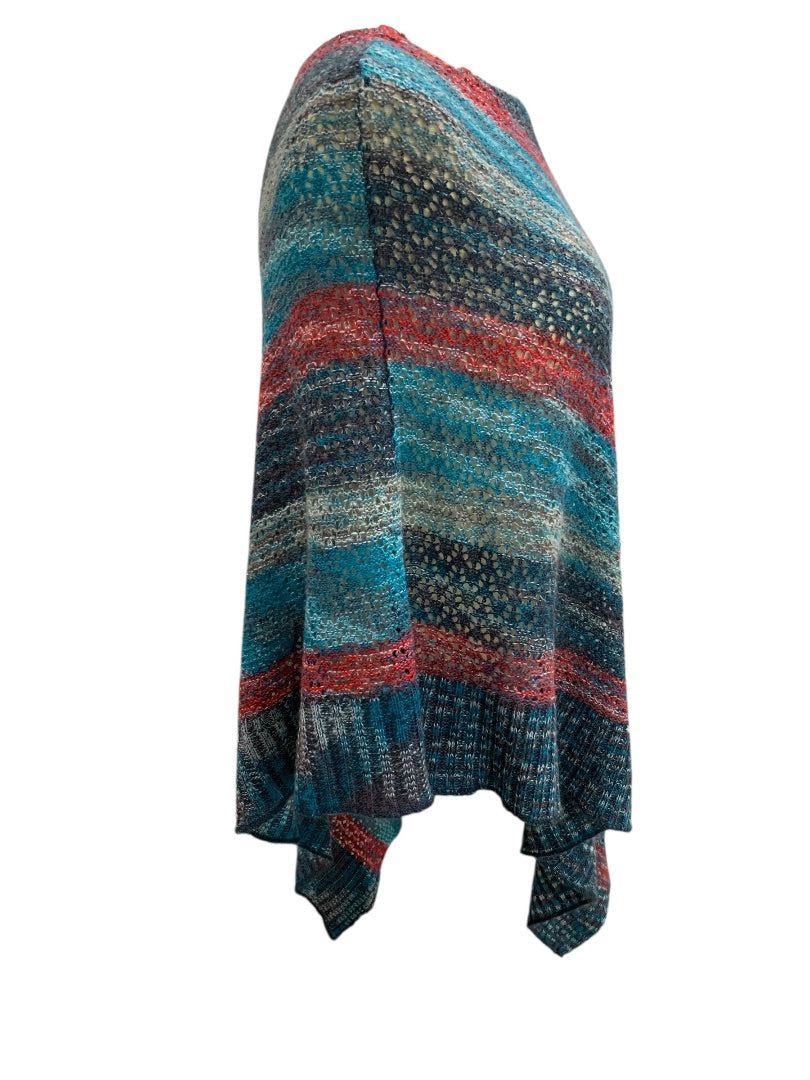 One Size Soft Surroundings Womens Loose Knit Poncho Sweater