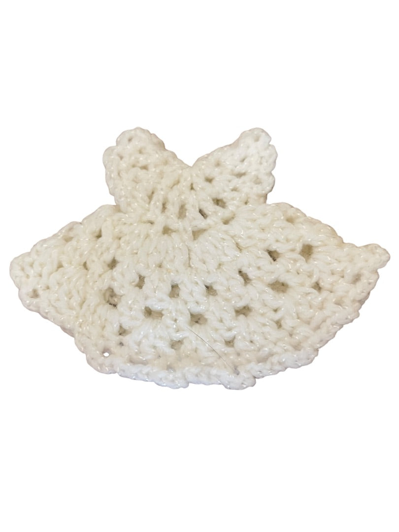9 Crochet Angel Dresses with 5 Doll Heads Christmas Ornament 3 1/2" x 4 1/2"