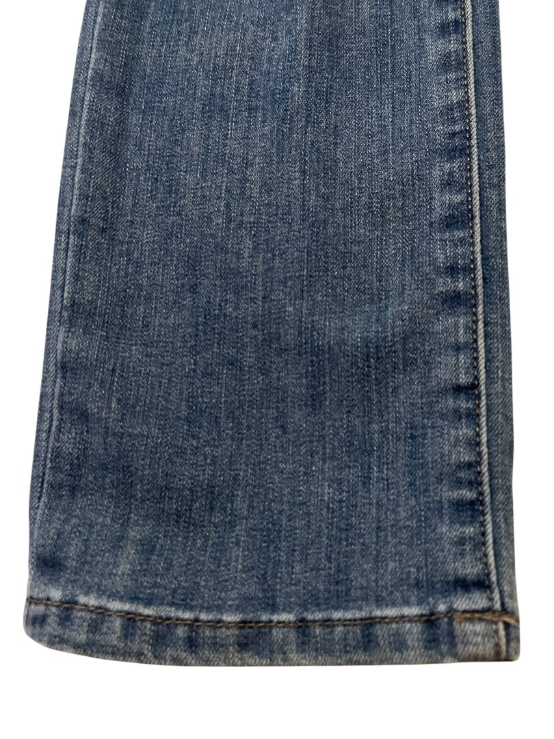 Size 24 Joe's Distressed Straight Leg Womens Jeans Blue Denim