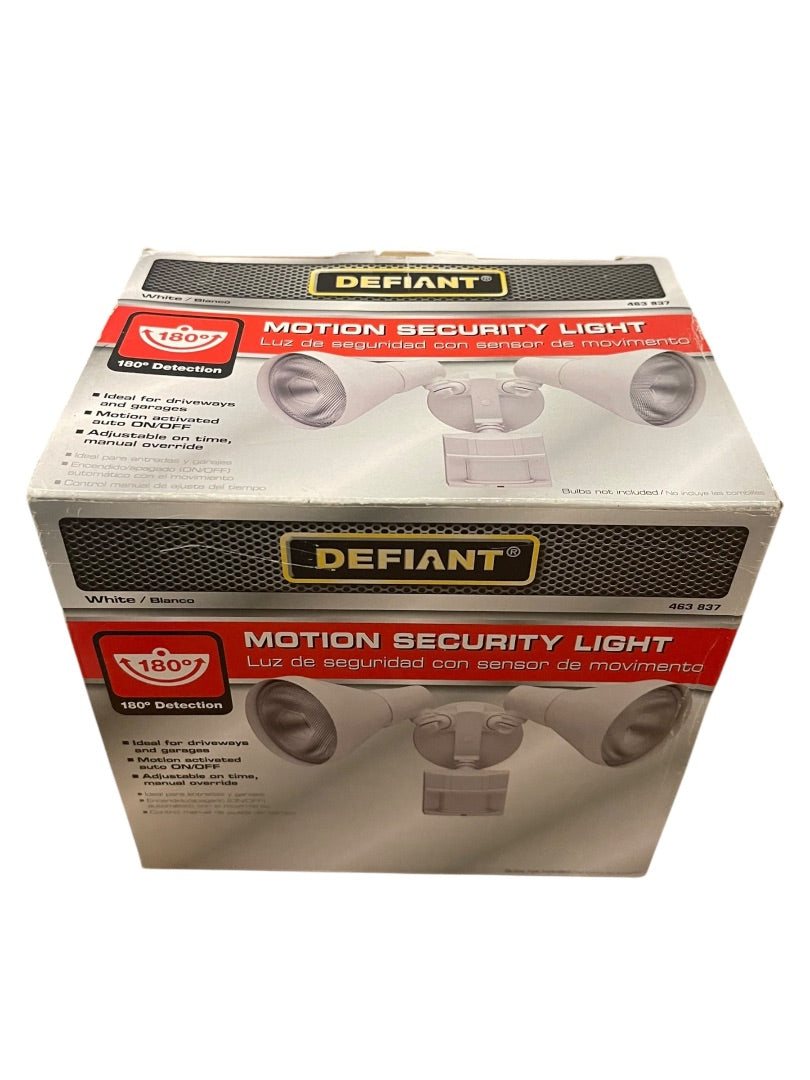 Defiant Motion Sensing Security Light Outdoor Sensors 180 463 837 White