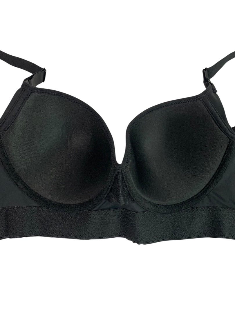 Size 40DD Underwire Black Bra Full Coverage Support Padded Back Smoother